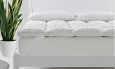 Royal Comfort Duck Feather and Down Mattress Topper 1800GSM Pillowtop Underlay - King - White